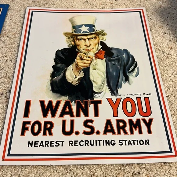 Vintage Military Metal Signs - Picture 2 of 14